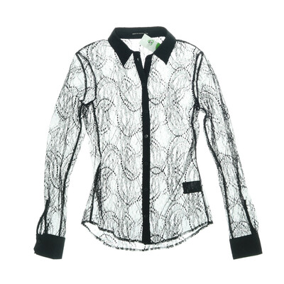 Drykorn fekete csipkés ing