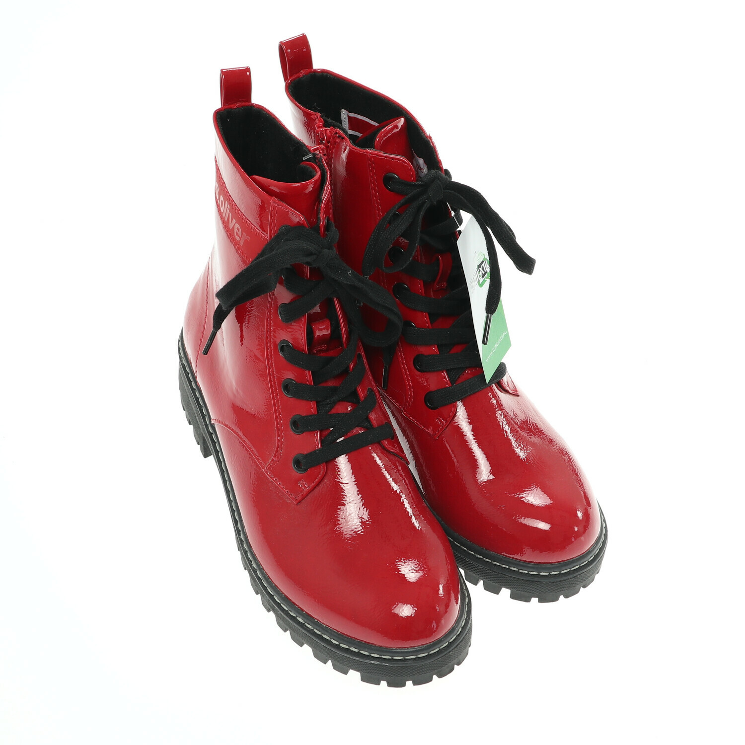 يحتوي متصل عشر سنوات  s.Oliver piros lakk bakancs | Csizmák és bakancsok - Női cipők - Cipők