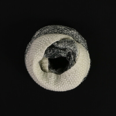 Barts bézs/szürke kötött körsál