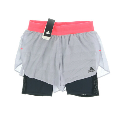 Adidas szürke/fekete sport rövdnadrág