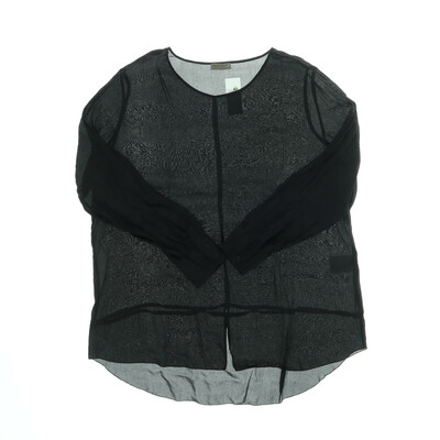 Open End fekete blúz