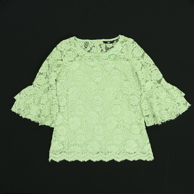 Fig zöld csipkés blúz