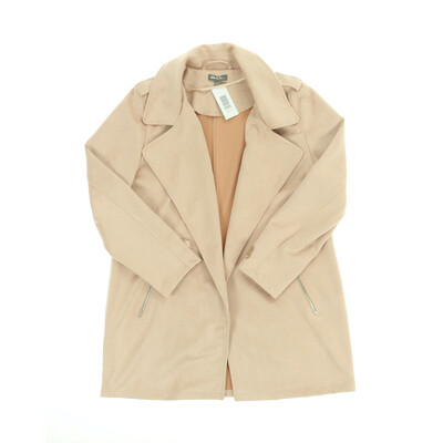 Ulla Popken rózsaszín művelúr kabát