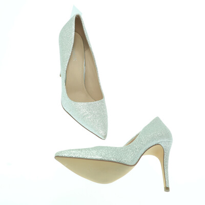 Catwalk ezüst magassarkú cipő