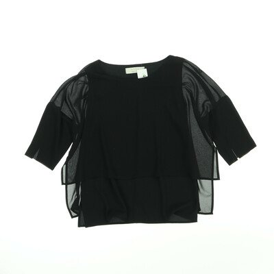 KAOS fekete rövid ujjú blúz