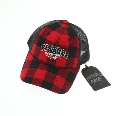 Pistole Hardcore piros/fekete baseball sapka