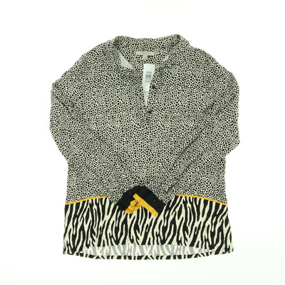 Comma fekete/fehér blúz