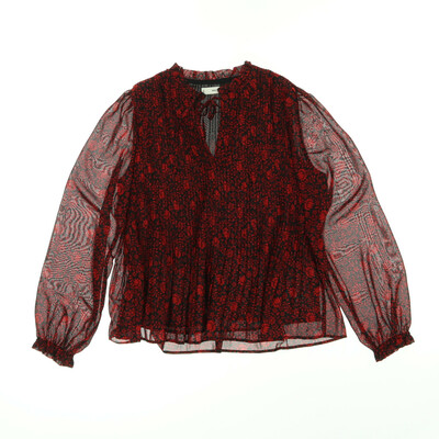 Mango bordó/fekete blúz