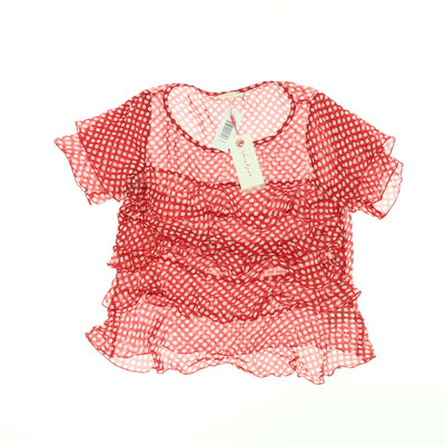 Vackpot piros rövid ujjú blúz