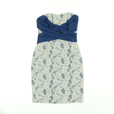 Kelsey Rose kék/fehér alkalmi ruha