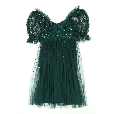 Maya Deluxe zöld alkalmi egész ruha