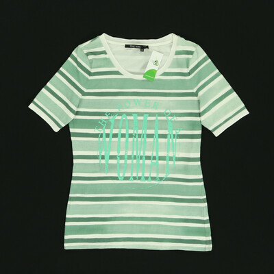 Marc Aurel zöld/fehér rövid ujjú felső