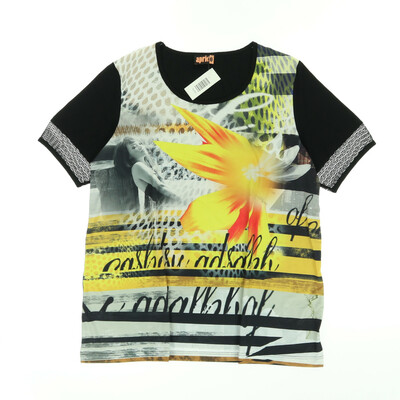 Aprico színes rövid ujjú felső