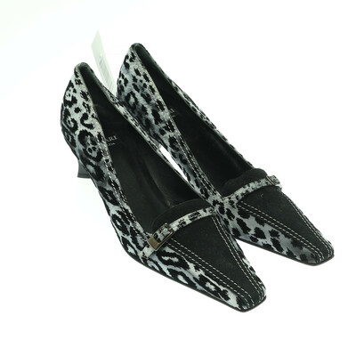 Vicari Venezia szürke/fekete magassarkú cipő