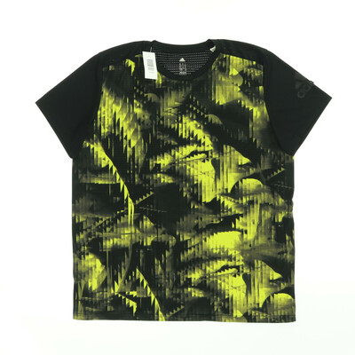 Adidas fekete/sárga sport póló