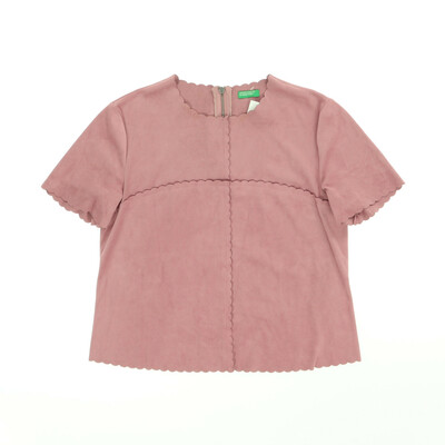 United Colors of Benetton rózsaszín, művelúr rövid ujjú felső