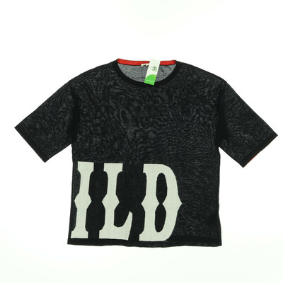 KOCCA Jeans fekete rövid ujjú felső