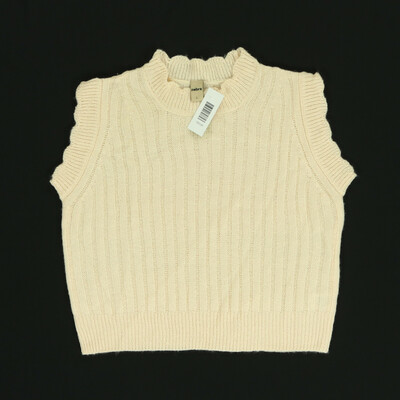 Zebra bézs kötött mellény