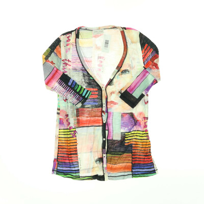 Dolce Silvia színes félhosszú ujjú felső