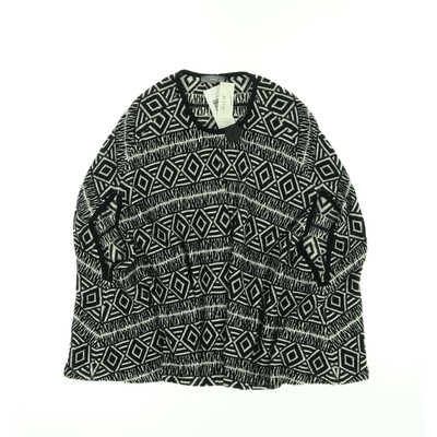 Jutta fekete/fehér kötött poncsó