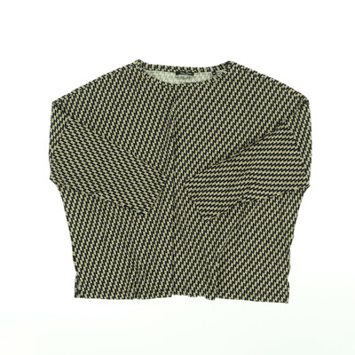 Opus barna/fekete félhosszú ujjú felső