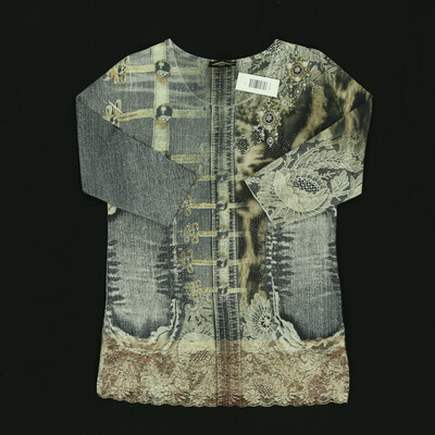 Schiffhauer színes félhosszú ujjú felső