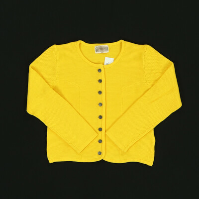 Alpin sárga kötött kardigán