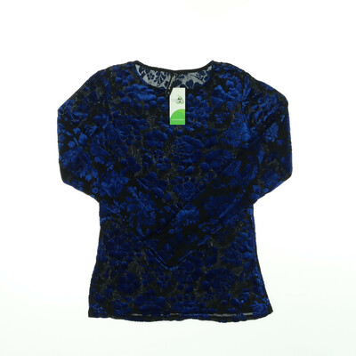 Jean Pascale kék/fekete blúz