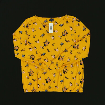 Tom Tailor sárga hosszú ujjú felső