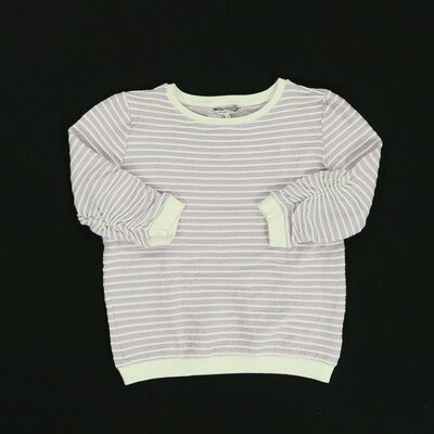 Tom Tailor lila/fehér félhosszú ujjú felső