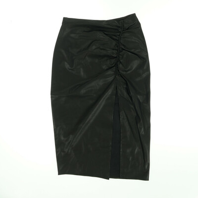 Zara fekete bőr szoknya
