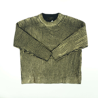 Manuela Lugli arany/fekete kötött pulóver