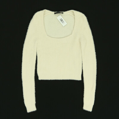 Hallhuber bézs kötött hosszú ujjú felső