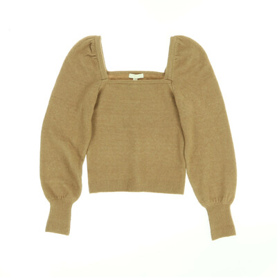 H&M barna kötött hosszú ujjú felső