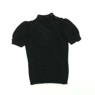 Dondup fekete kötött rövid ujjú felső