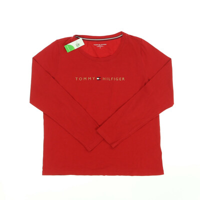 Tommy Hilfiger piros hosszú ujjú felső