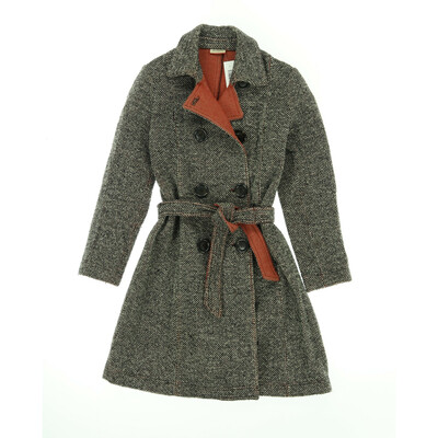 MAX & Co fekete/bézs szövetkabát