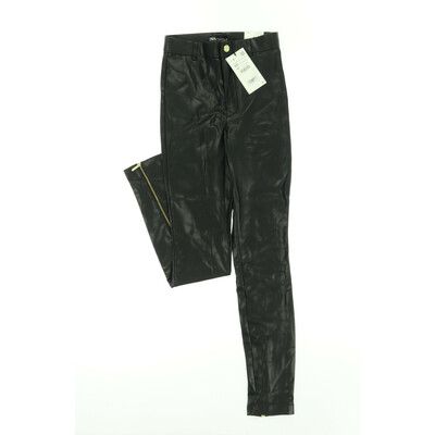 Zara fekete bőr nadrág