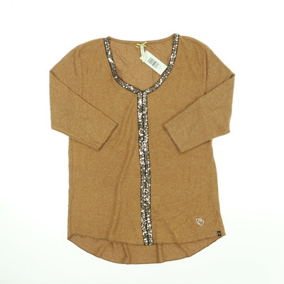 Key Largo barna félhosszú ujjú felső   