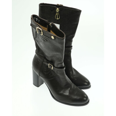 La Martina barna magassarkú csizma