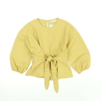 Mango bézs bőr felső