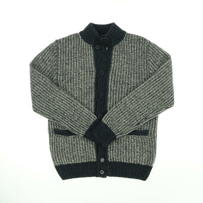 Heritage kék/fehér kötött kardigán