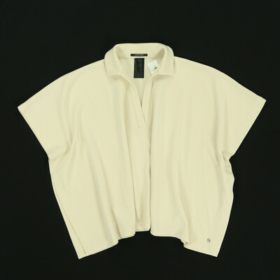 Comma bézs rövid ujjú felső