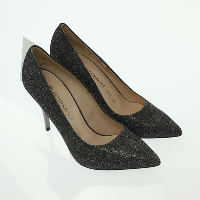 Peter Kaiser szürke/ezüst magassarkú cipő