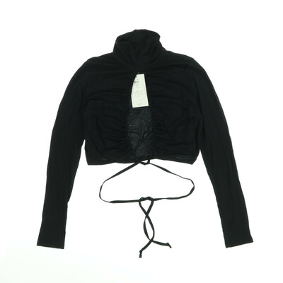 Vila Clothes fekete rövid  felső