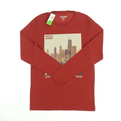 Jack & Jones barna hosszú ujjú felső