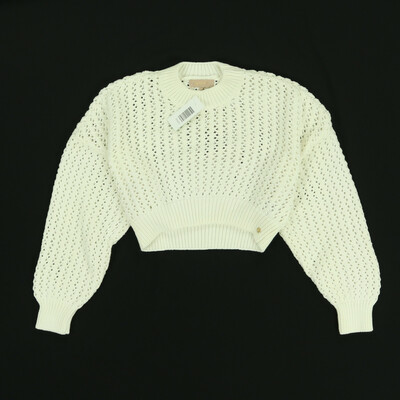 Josh V fehér rövid kötött pulóver