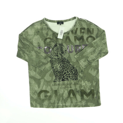 Monari zöld félhosszú ujjú felső