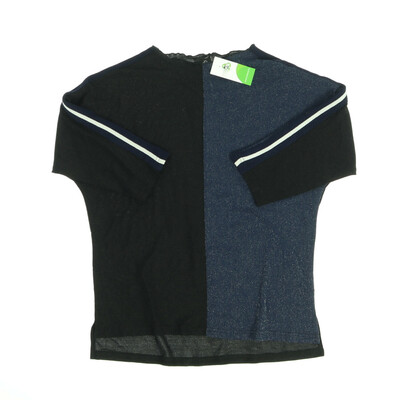 NÜ Denmark kék/fekete félhosszú ujjú felső