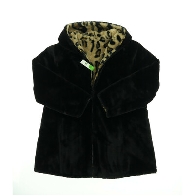 Maloo fekete szőrme kabát